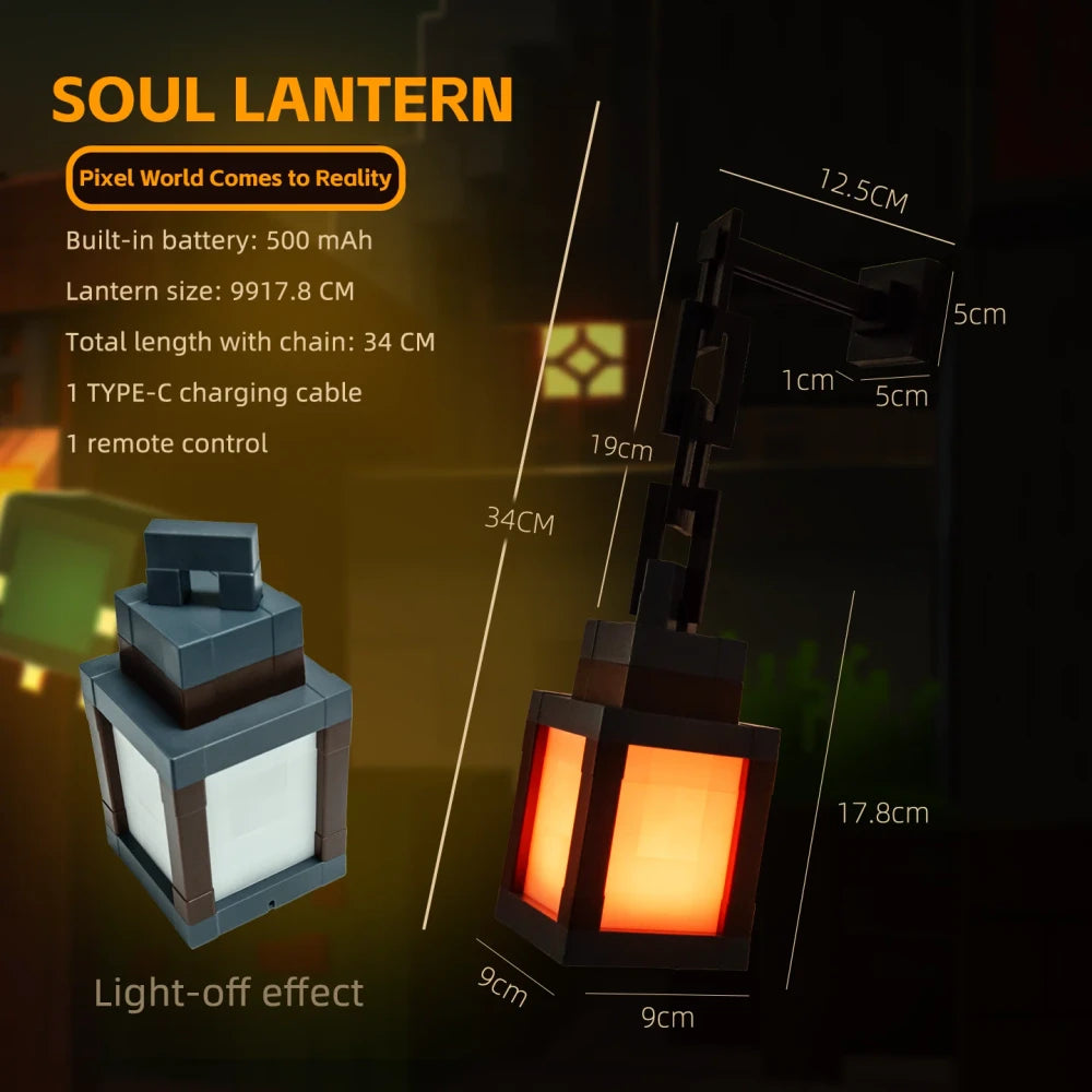 Pixel Style RGB Tabletop Lantern