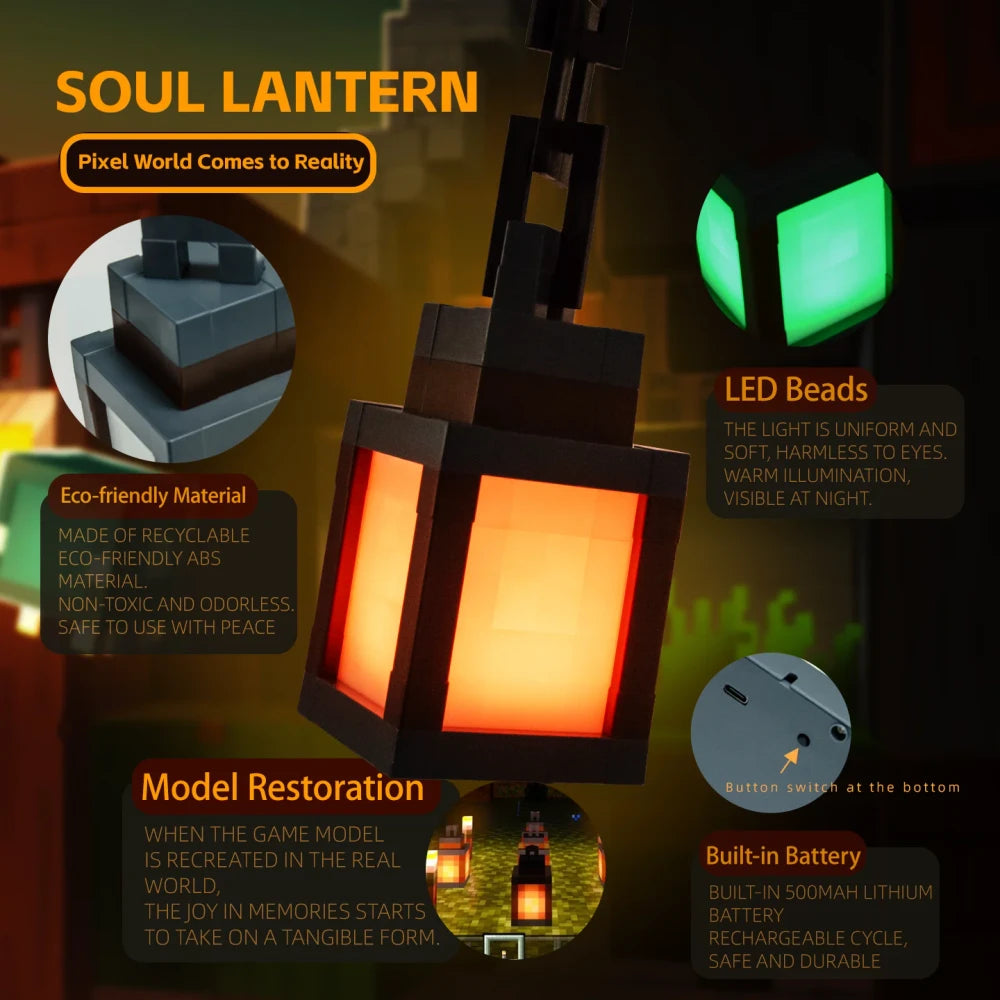Pixel Style RGB Tabletop Lantern