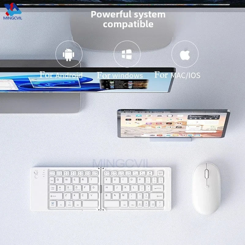 Compact Foldable Wireless Keyboard