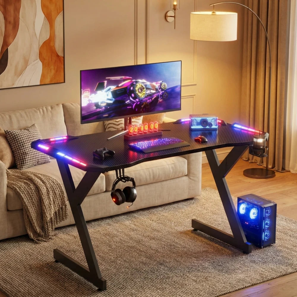 Ergonomic Carbon-Fiber Gaming Desk