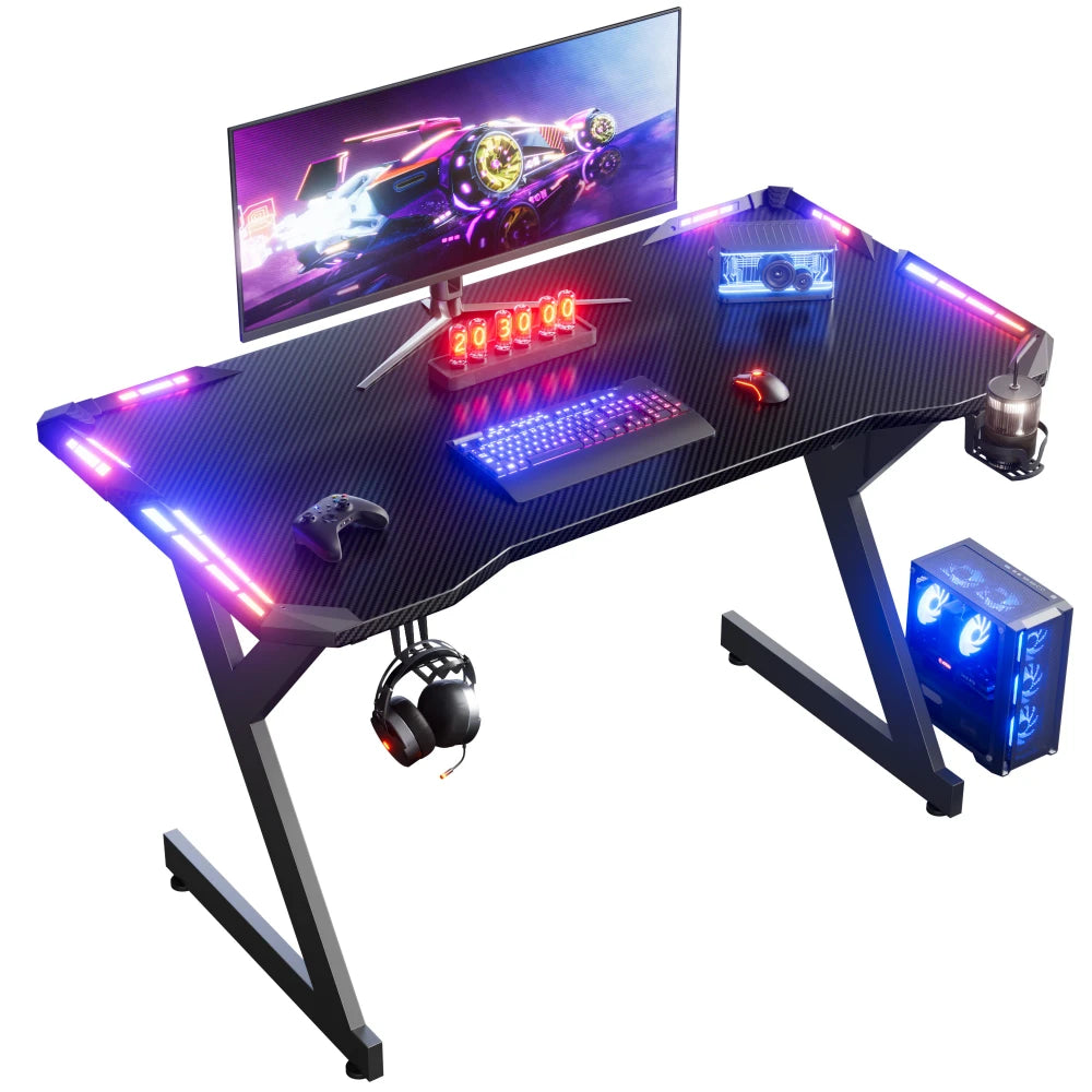 Ergonomic Carbon-Fiber Gaming Desk
