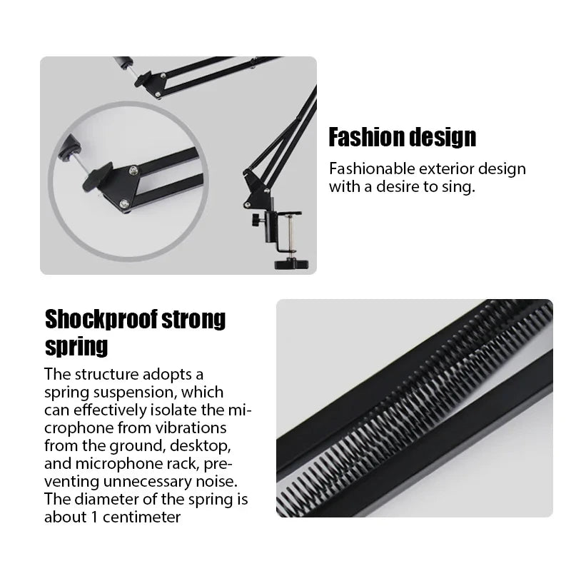 Adjustable Desktop Microphone Boom Arm
