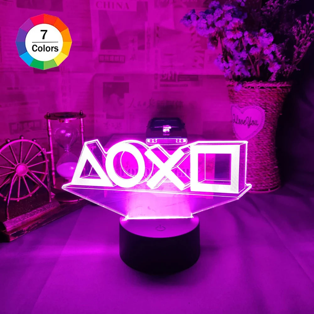 Neon Game Icon Wall Lamp