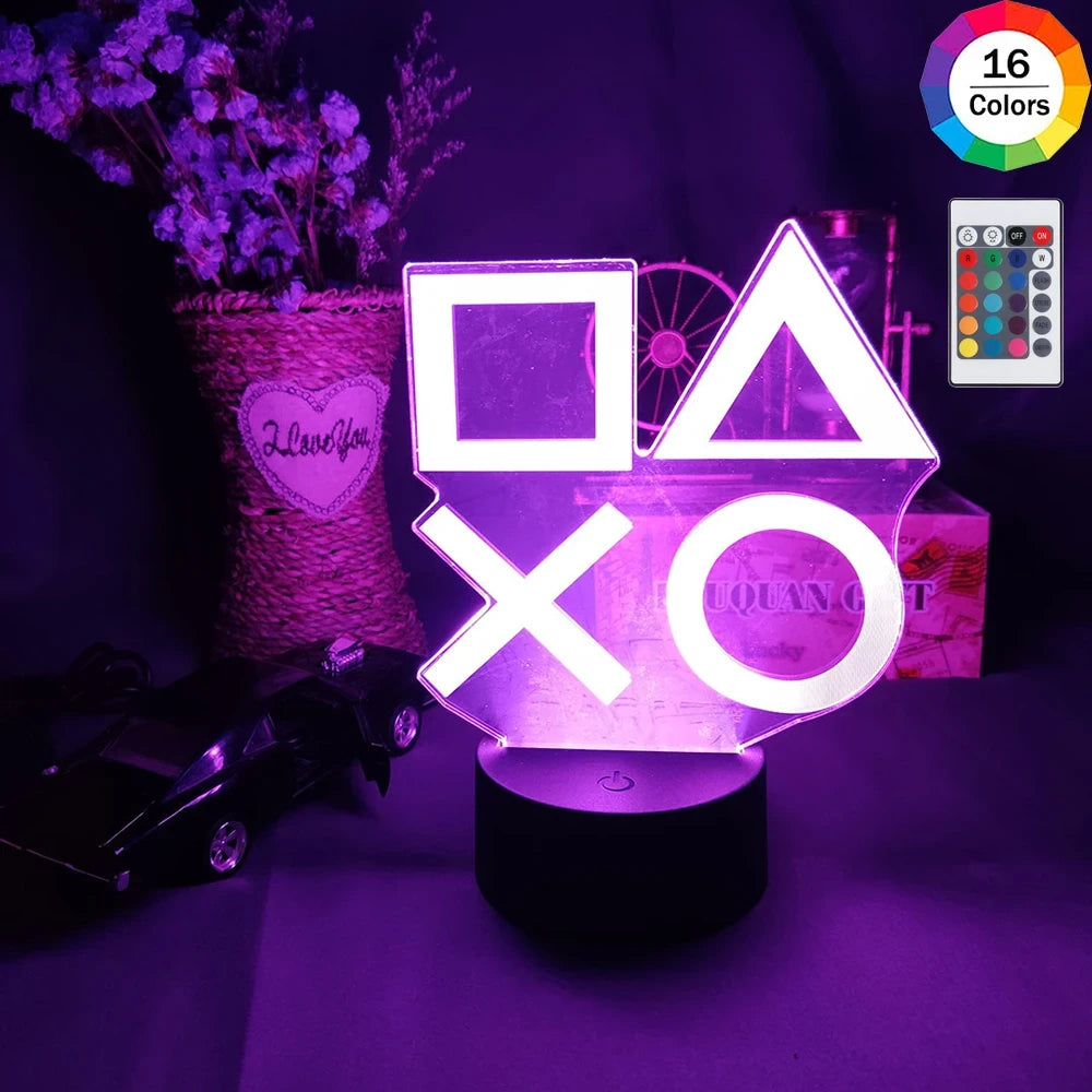 Neon Game Icon Wall Lamp