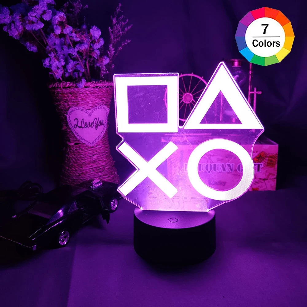Neon Game Icon Wall Lamp