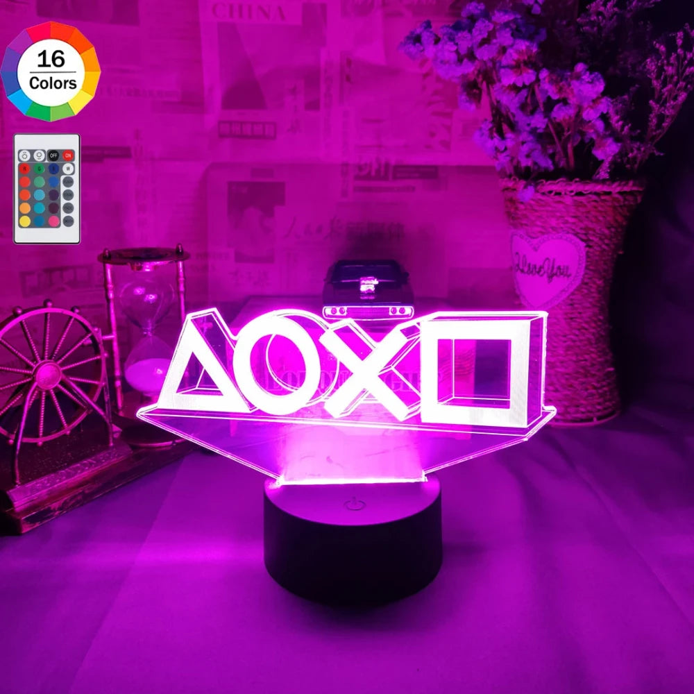Neon Game Icon Wall Lamp